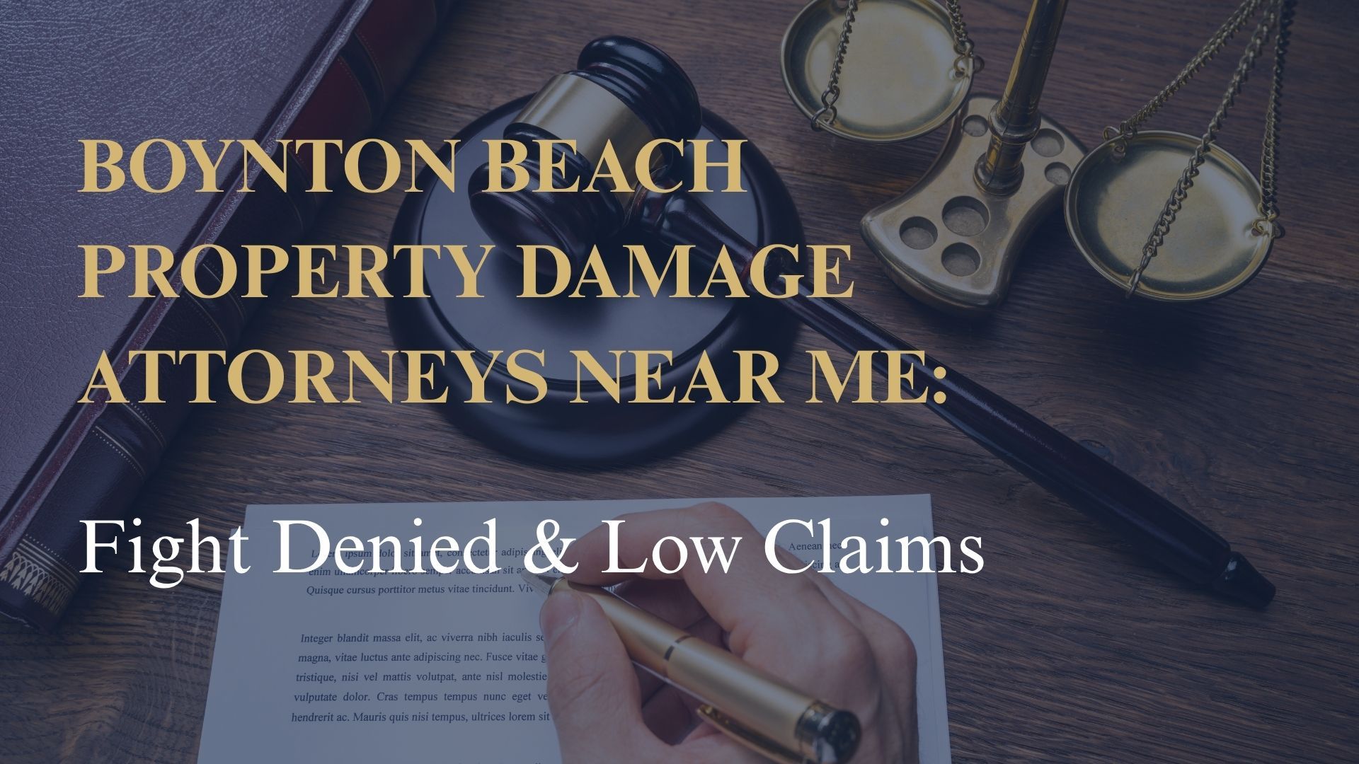Boynton Beach Property Damage Attorneys Near Me: Fight Denied & Low Claims