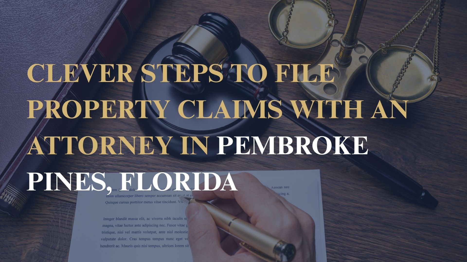 Clever Steps to File Property Claims with an Attorney in Pembroke Pines, Florida