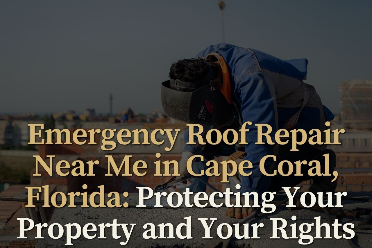 Emergency Roof Repair Near Me in Cape Coral, Florida: Protecting Your Property and Your Rights