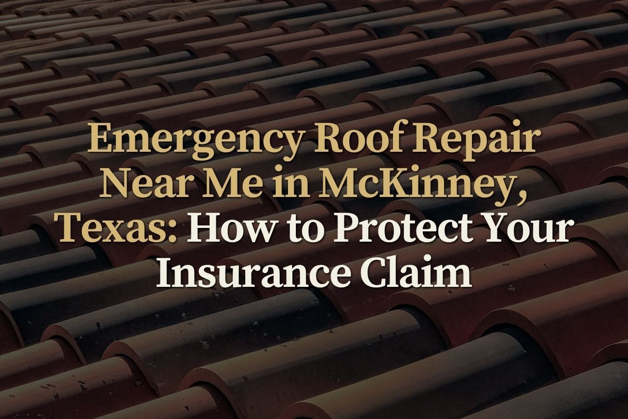 Emergency Roof Repair Near Me in McKinney, Texas: How to Protect Your Insurance Claim