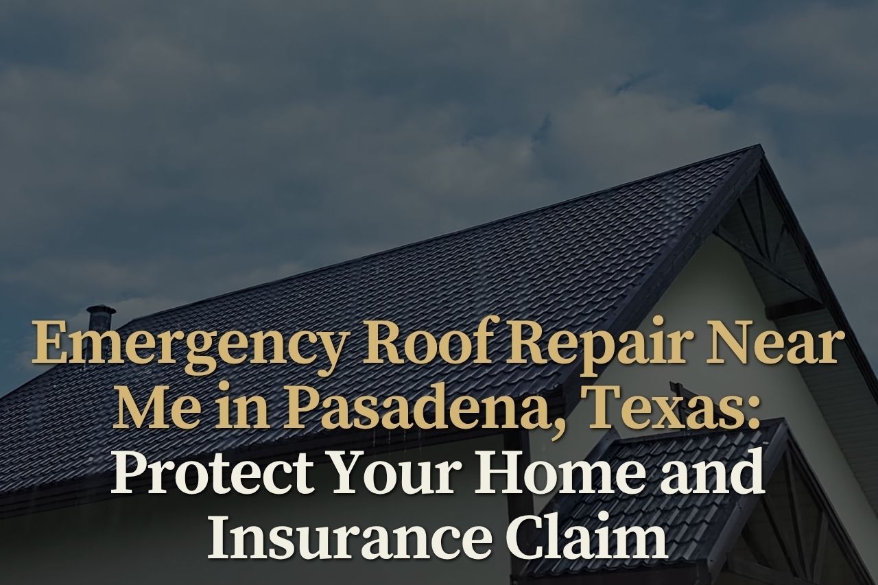 Emergency Roof Repair Near Me in Pasadena, Texas: Protect Your Home and Insurance Claim