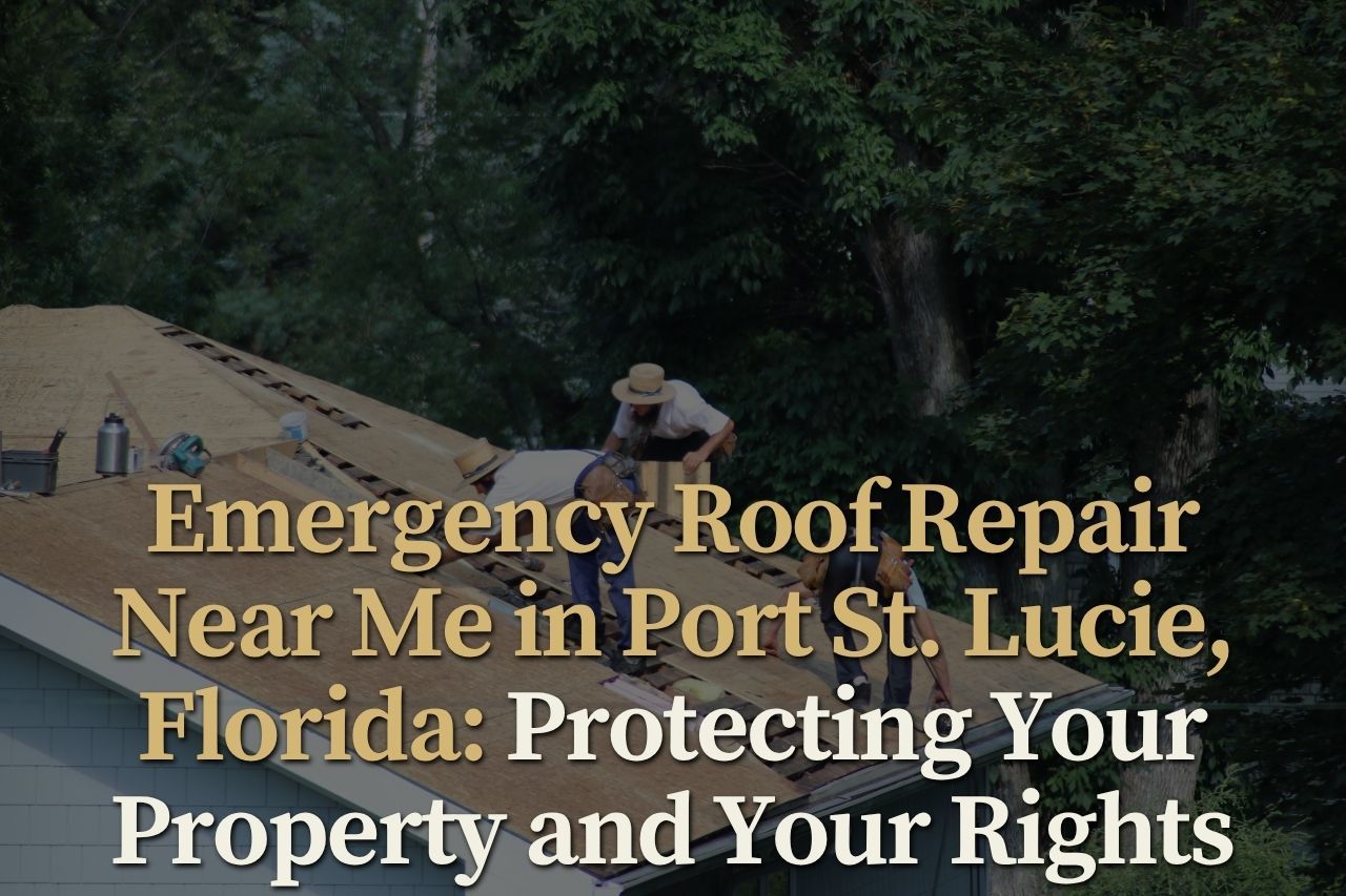 Emergency Roof Repair Near Me in Port St. Lucie, Florida: Protecting Your Property and Your Rights