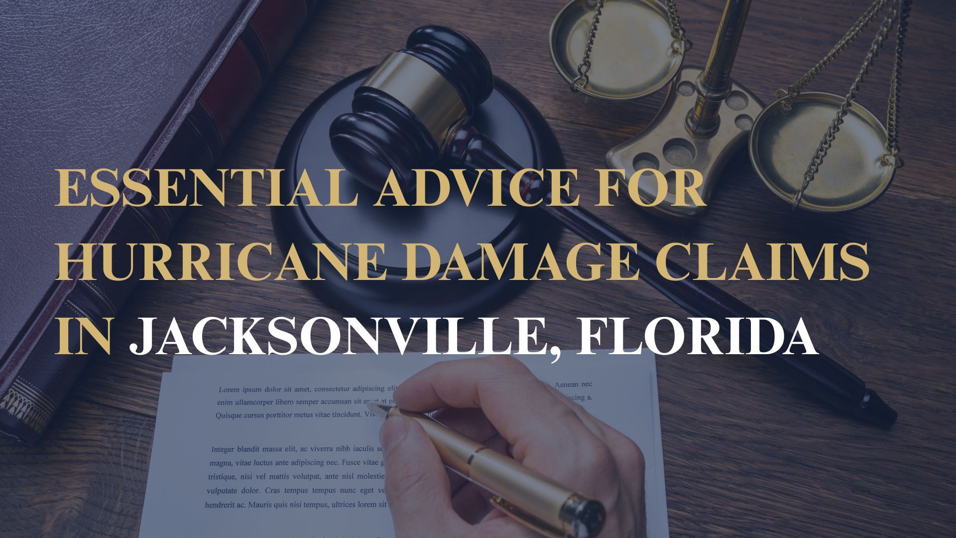 Essential Advice for Hurricane Damage Claims in Jacksonville, Florida