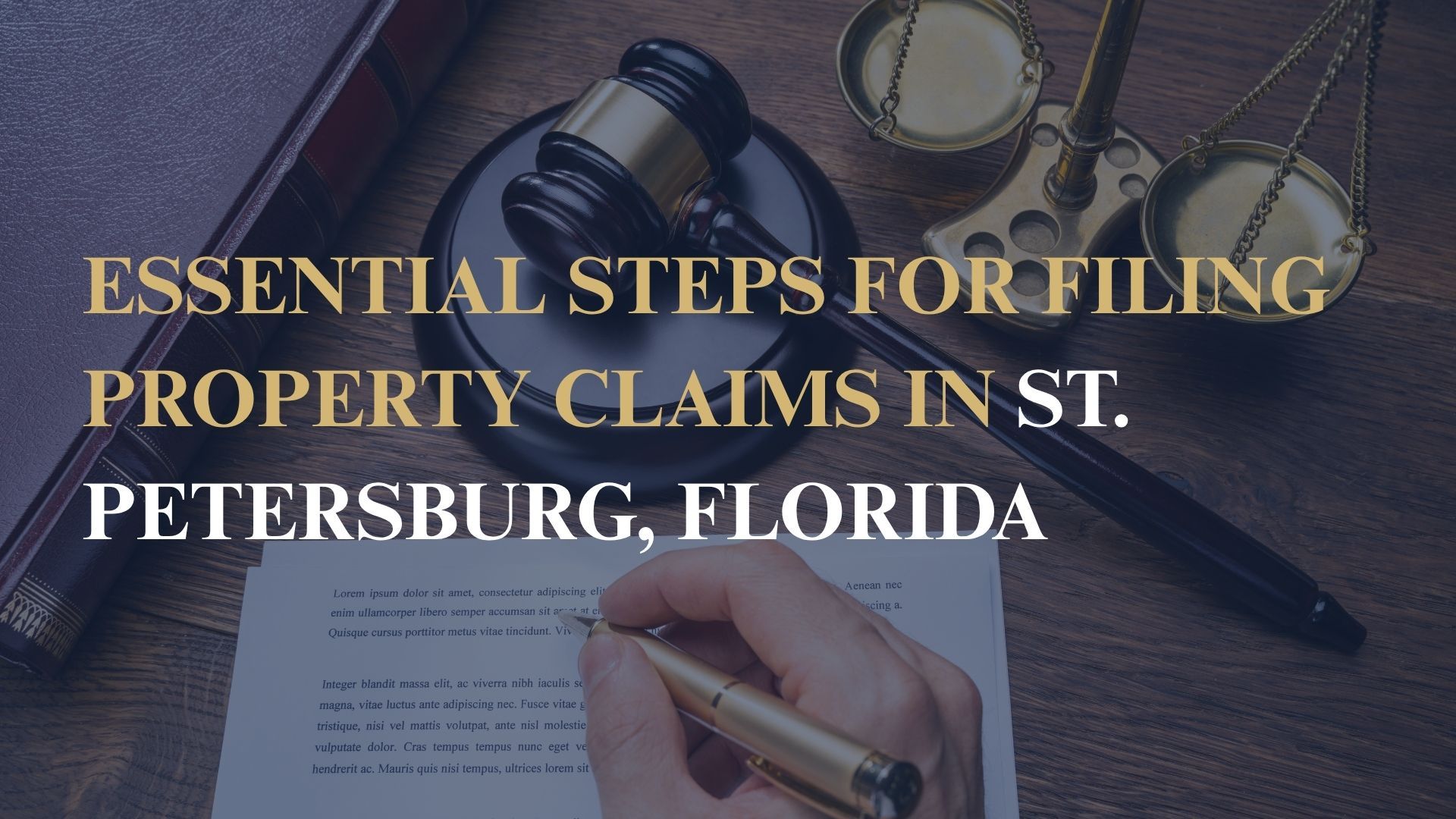 Essential Steps for Filing Property Claims in St. Petersburg, Florida