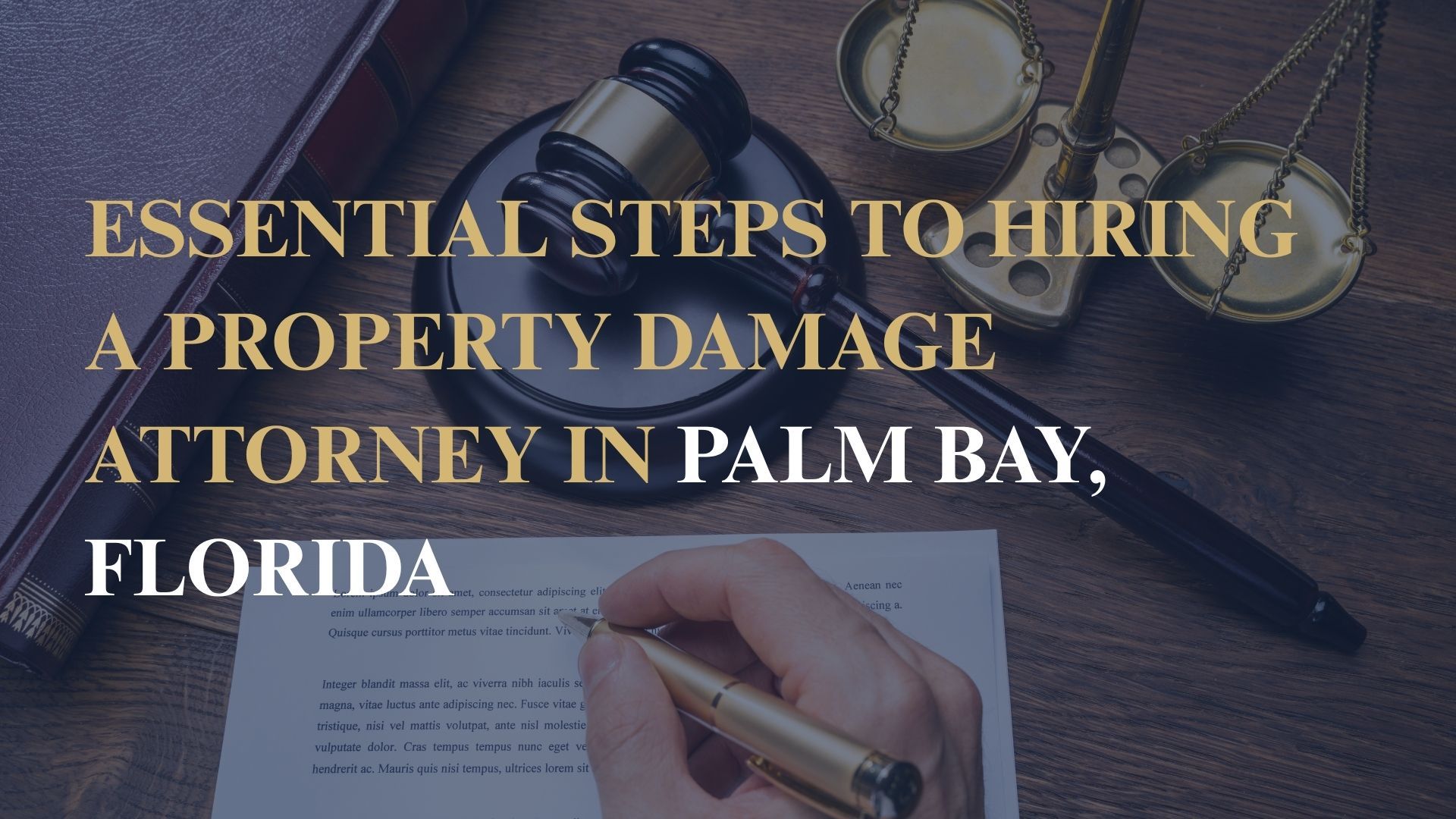 Essential Steps to Hiring a Property Damage Attorney in Palm Bay, Florida