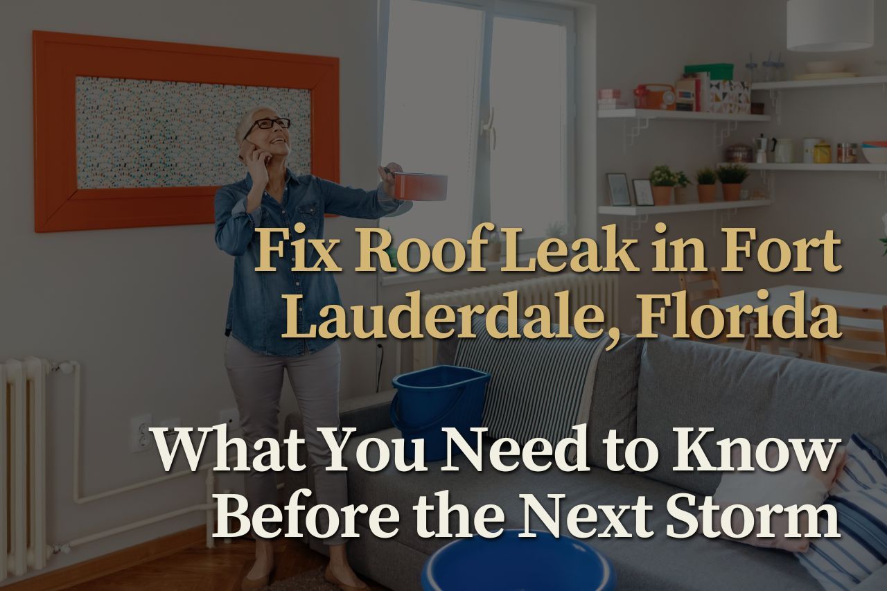 Fix Roof Leak in Fort Lauderdale, Florida: What You Need to Know Before the Next Storm