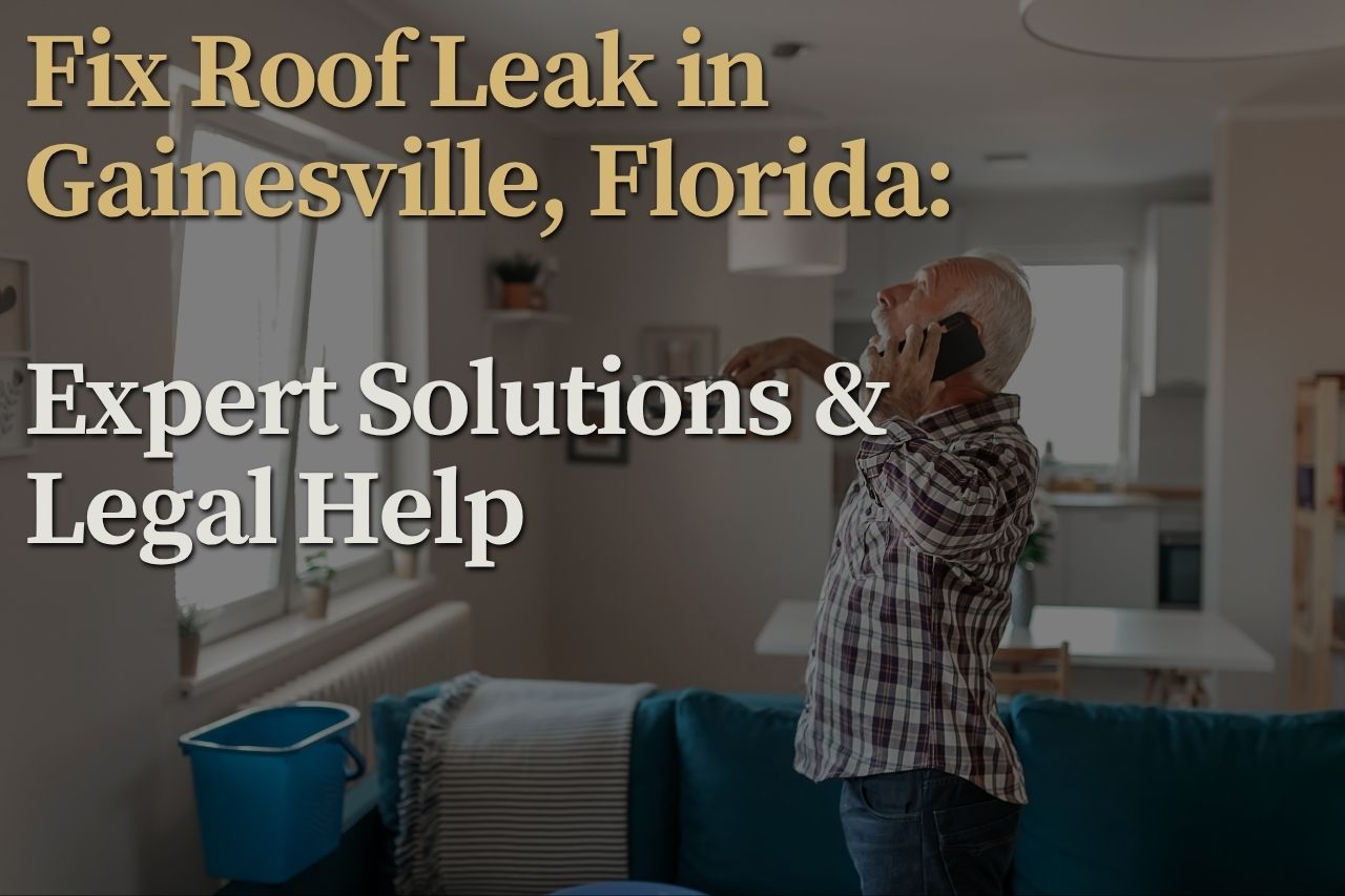 Fix Roof Leak in Gainesville, Florida: Expert Solutions & Legal Help