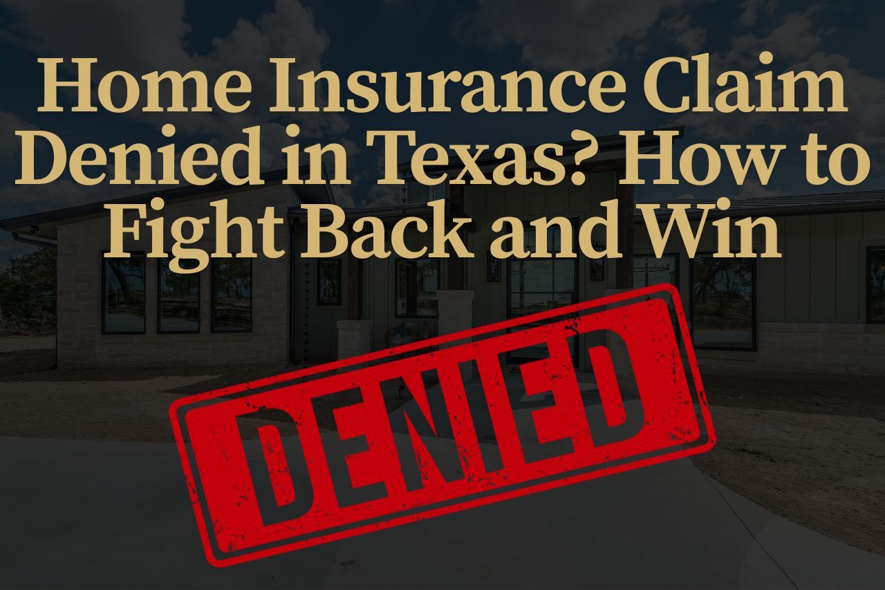 Home Insurance Claim Denied in Texas? How to Fight Back and Win