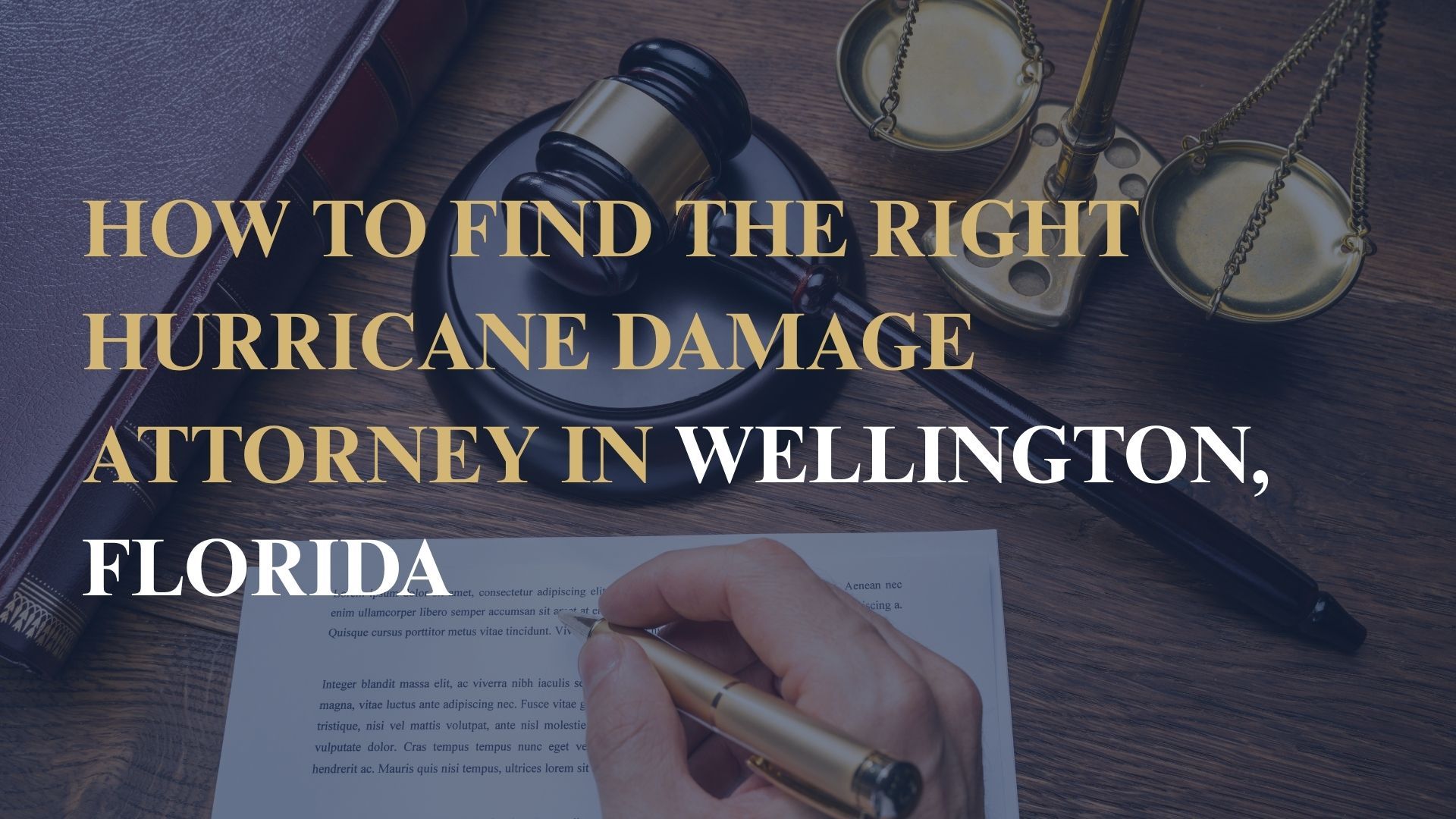 How to Find the Right Hurricane Damage Attorney in Wellington, Florida