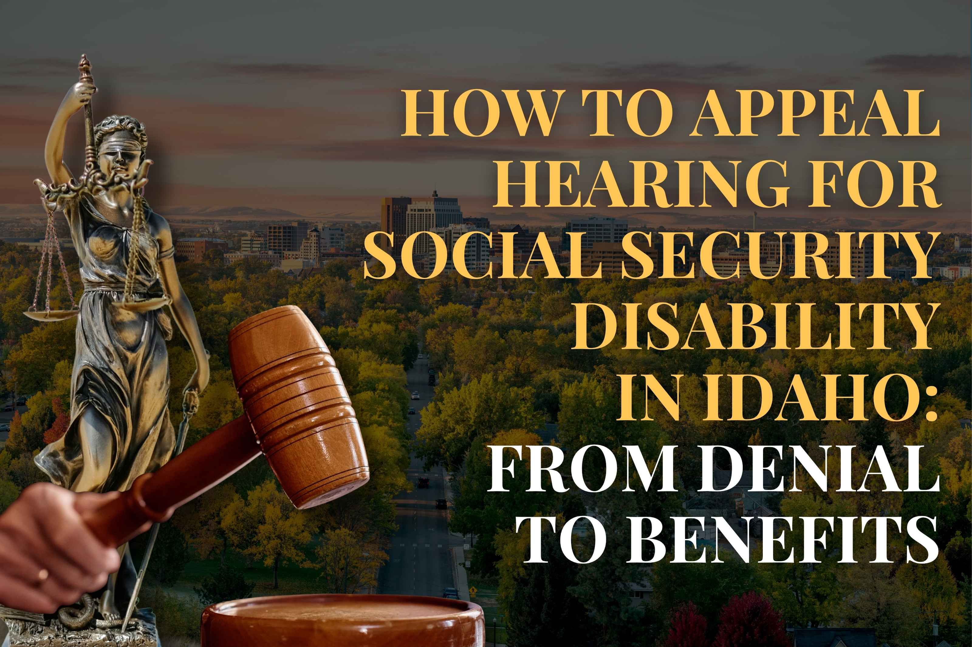 How to Appeal Hearing for Social Security Disability in Idaho: From Denial to Benefits