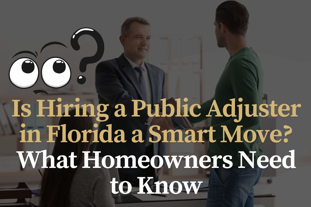 Is Hiring a Public Adjuster in Florida a Smart Move? What Homeowners Need to Know