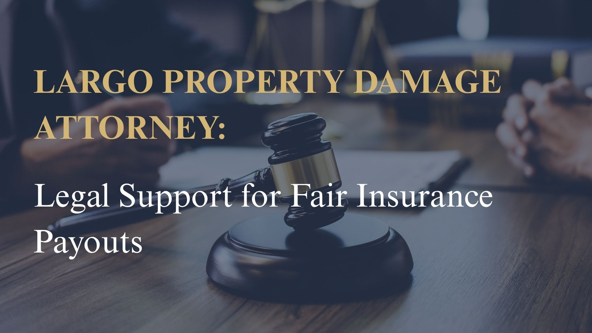 Largo Property Damage Attorney: Legal Support for Fair Insurance Payouts