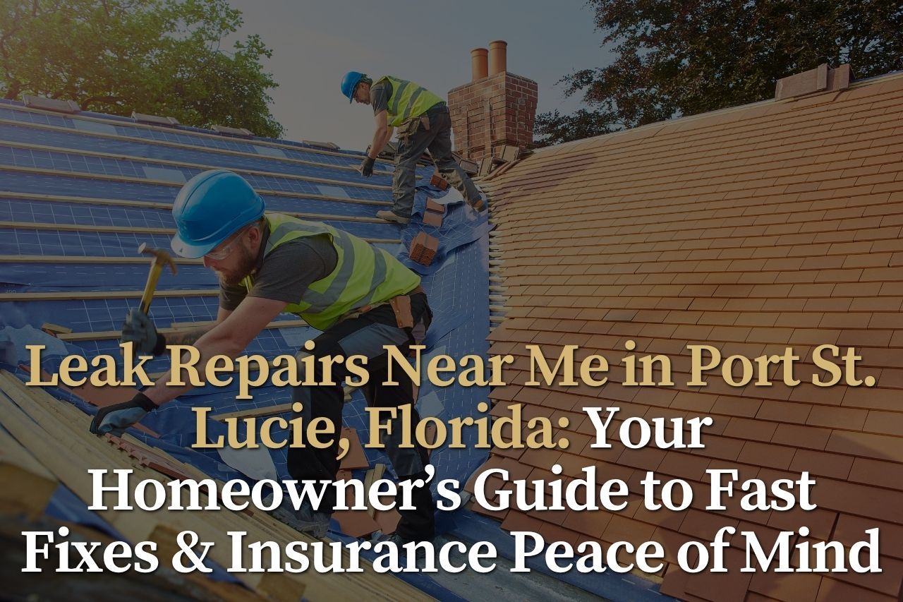Leak Repairs Near Me in Port St. Lucie, Florida: Your Homeowner’s Guide to Fast Fixes & Insurance Peace of Mind
