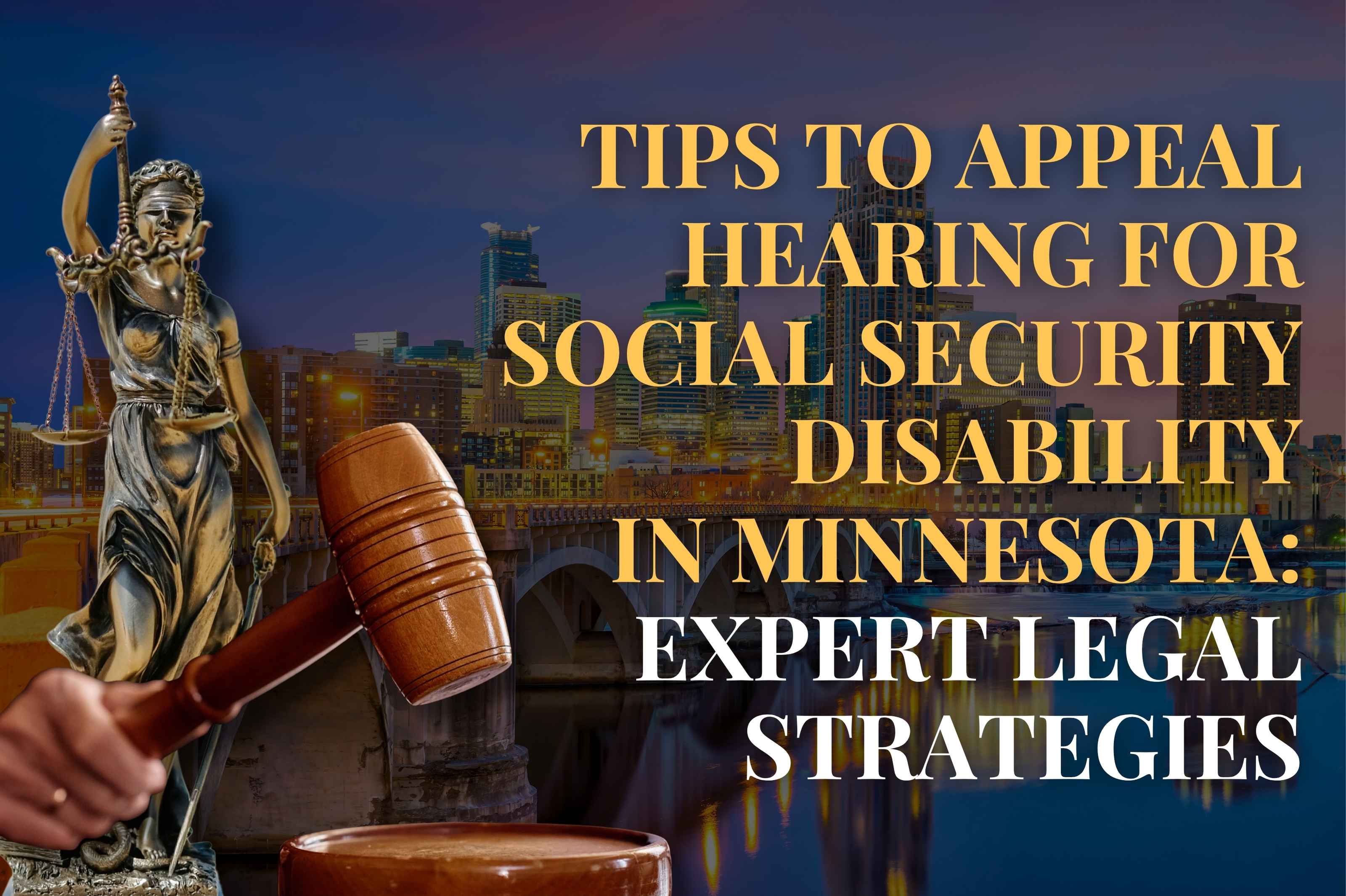 Tips to Appeal Hearing for Social Security Disability in Minnesota: Expert Legal Strategies