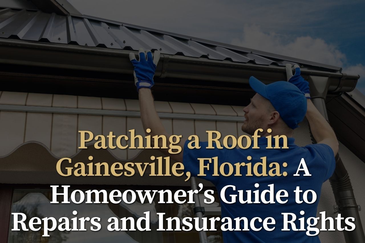 Patching a Roof in Gainesville, Florida: A Homeowner’s Guide to Repairs and Insurance Rights