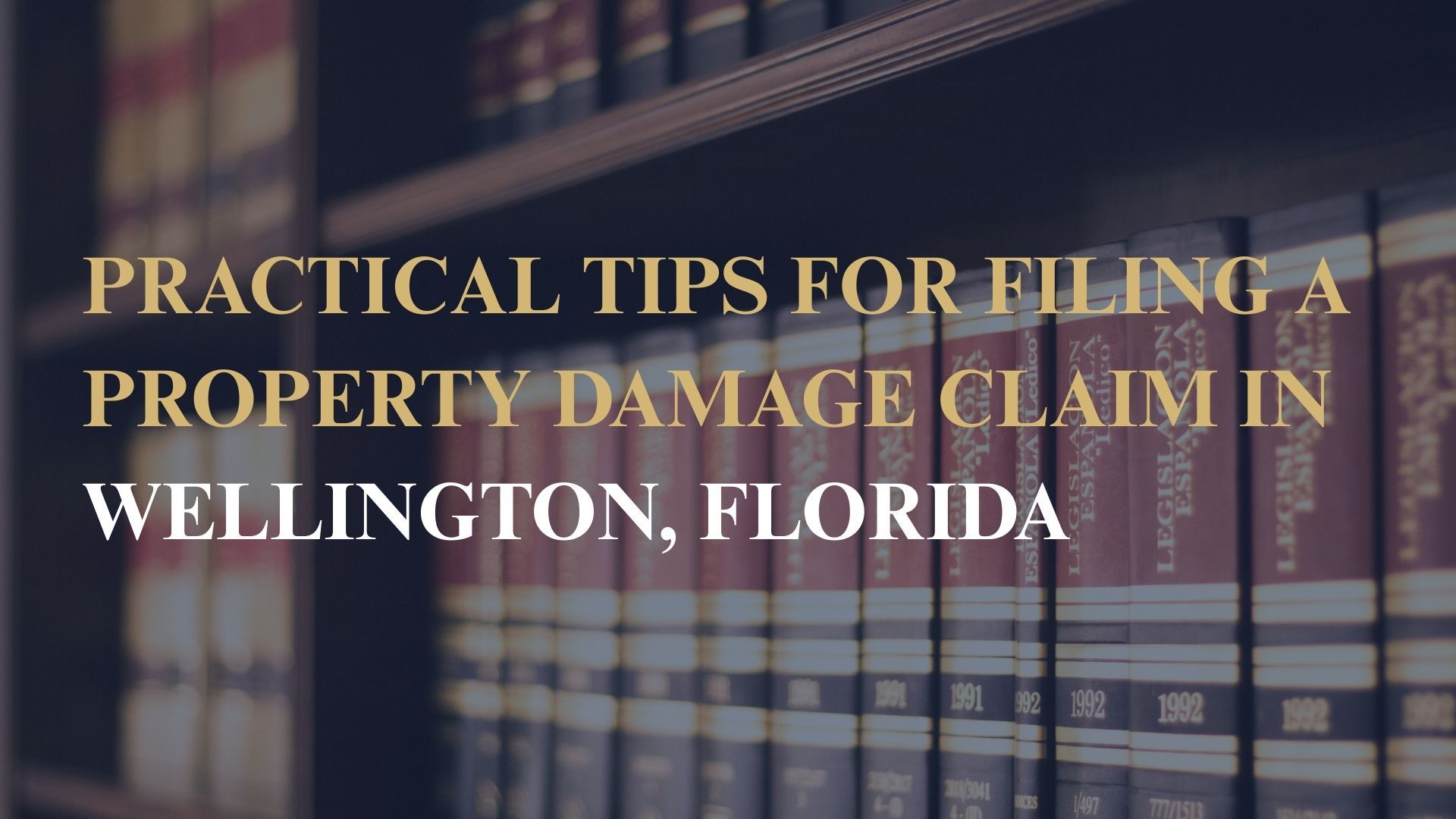 Practical Tips for Filing a Property Damage Claim in Wellington, Florida