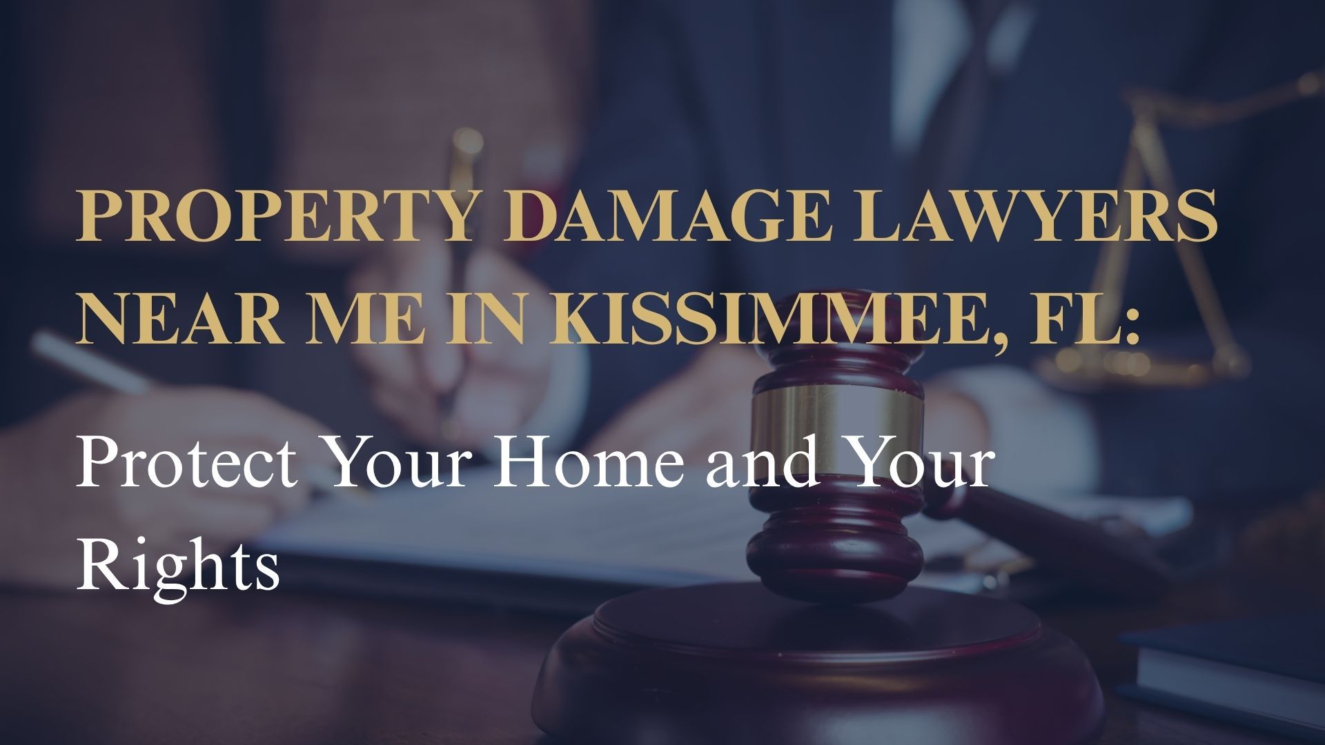 Property Damage Lawyers Near Me in Kissimmee, FL – Protect Your Home and Your Rights
