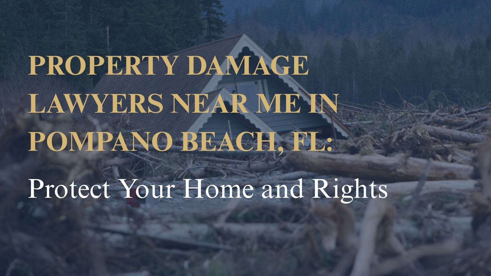 Property Damage Lawyers Near Me in Pompano Beach, FL: Protect Your Home and Rights