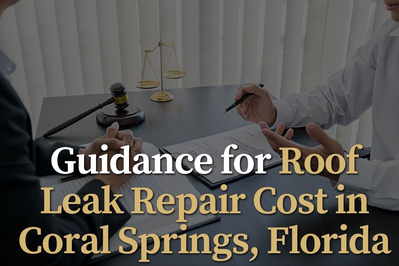 Guidance for Roof Leak Repair Cost in Coral Springs, Florida