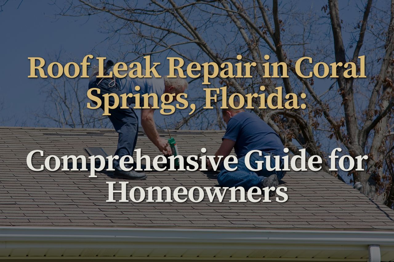 Roof Leak Repair in Coral Springs, Florida: Comprehensive Guide for Homeowners