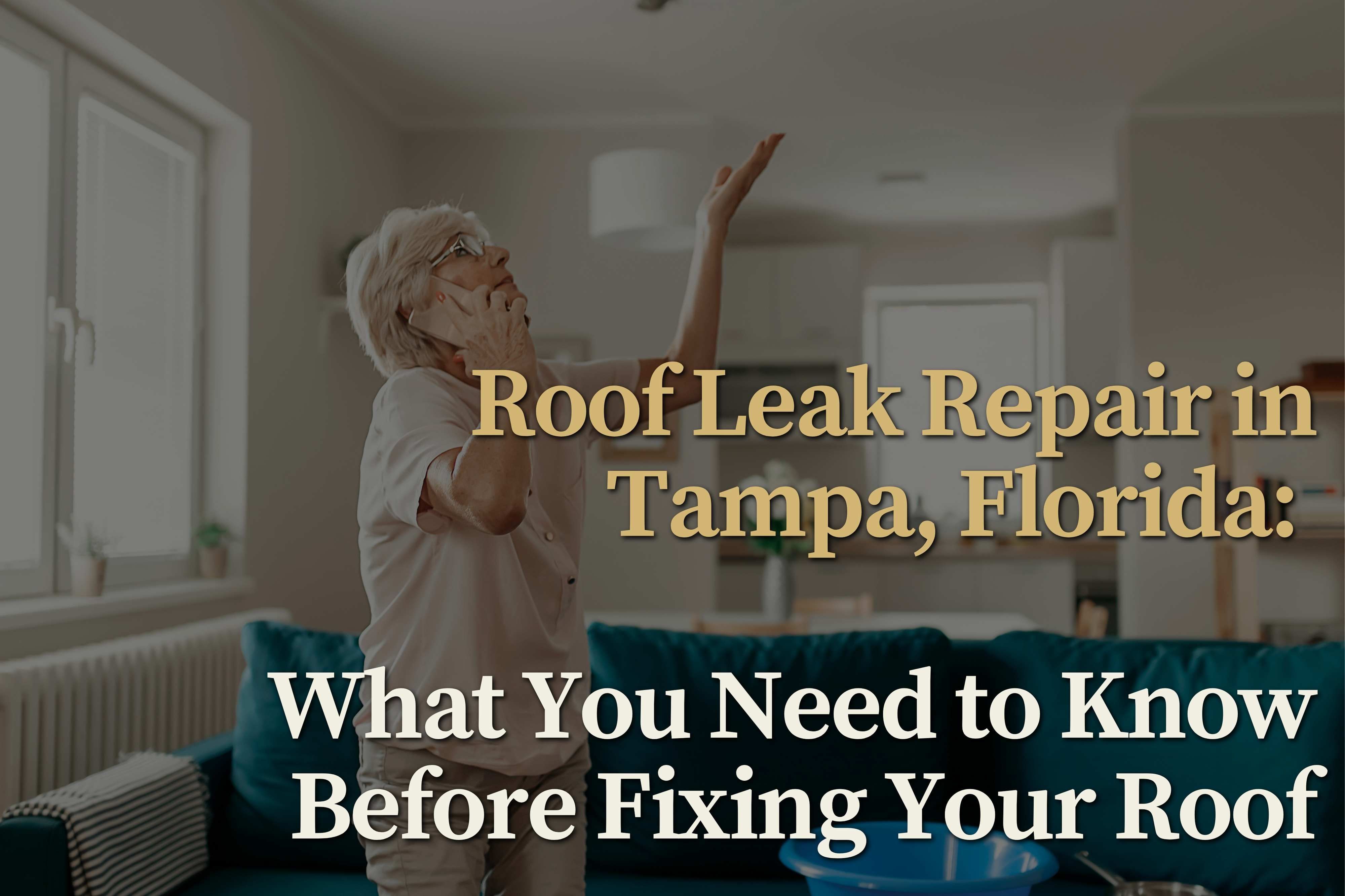 Roof Leak Repair in Tampa, Florida: What Homeowners Need to Know
