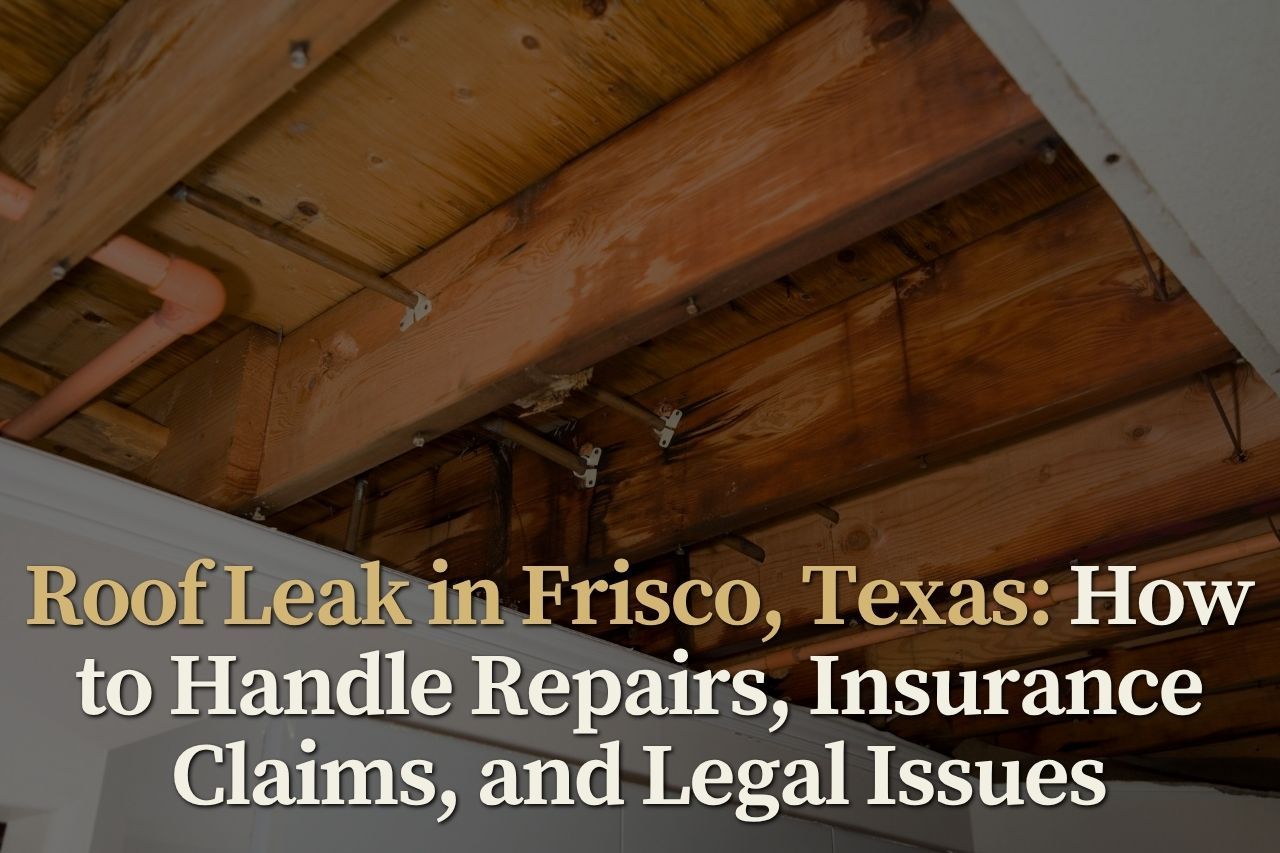 Roof Leak in Frisco, Texas: How to Handle Repairs, Insurance Claims, and Legal Issues