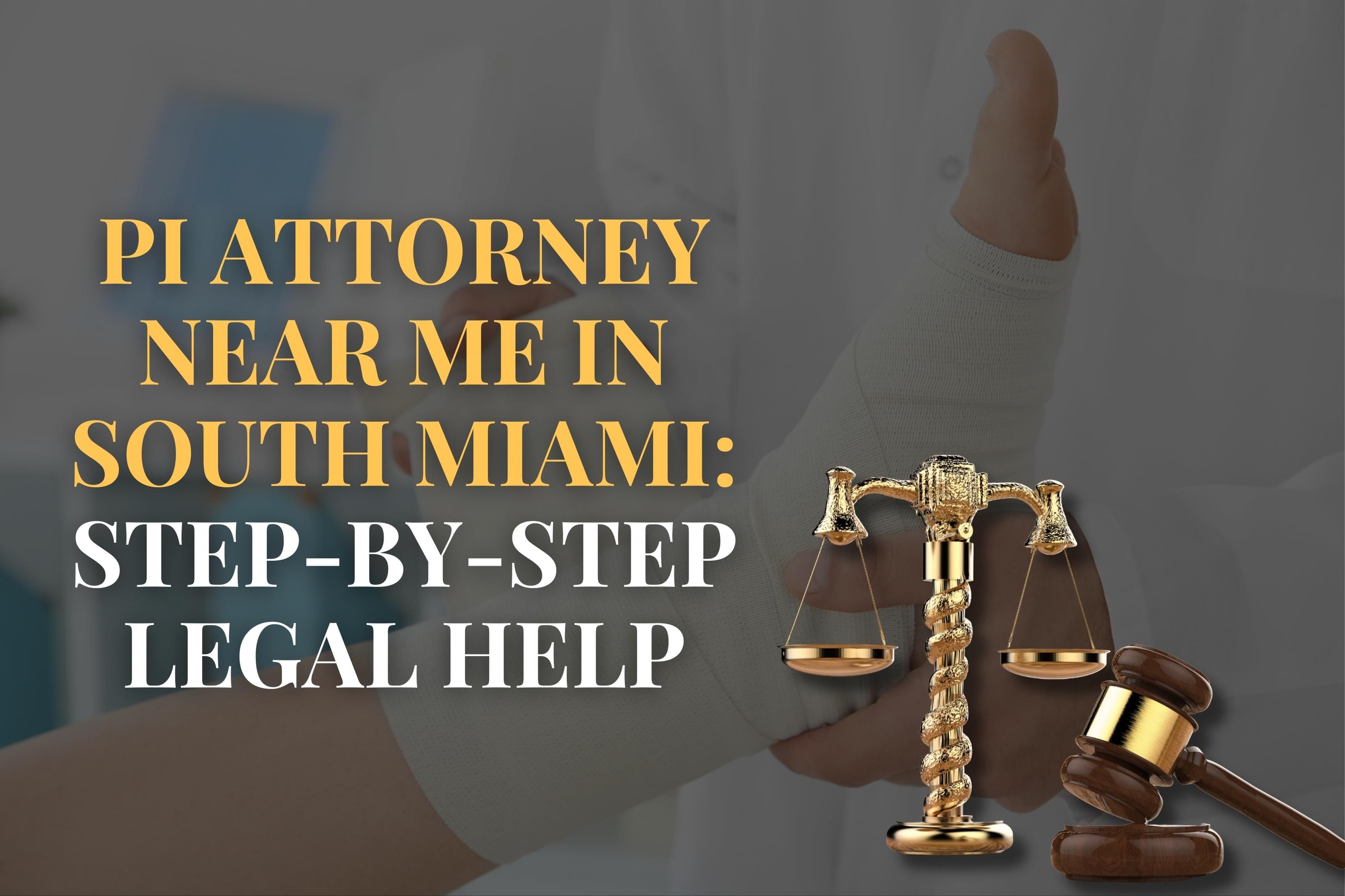 PI Attorney Near Me in South Miami: Step-by-Step Legal Help