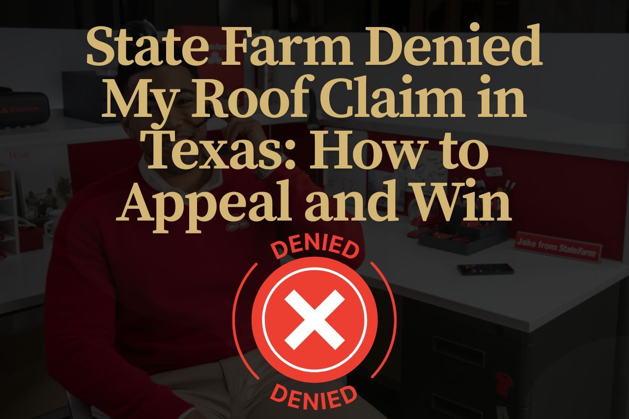 State Farm Denied My Roof Claim in Texas: How to Appeal and Win