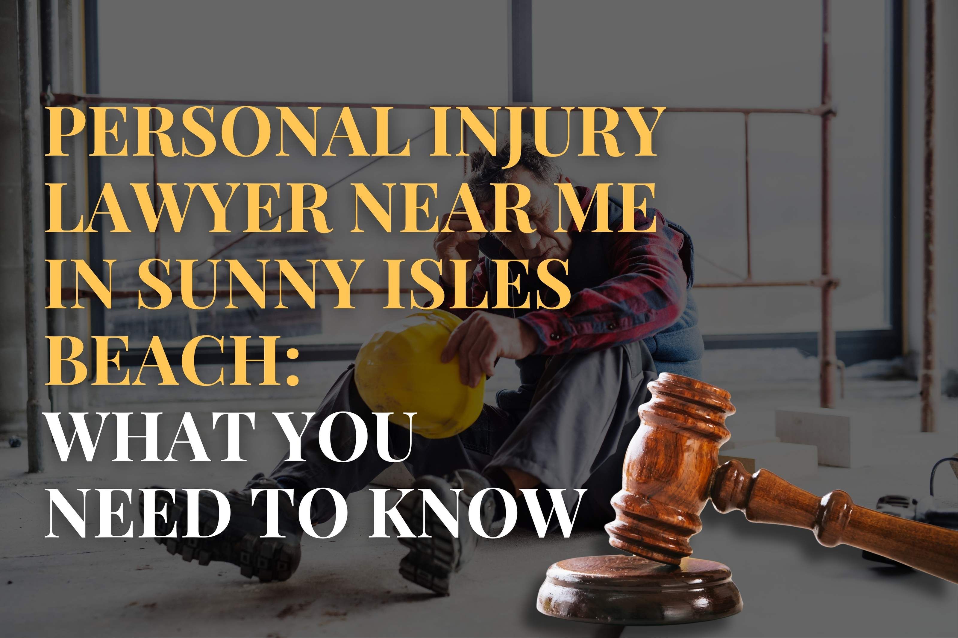 Personal Injury Lawyer Near Me in Sunny Isles Beach: What You Need to Know