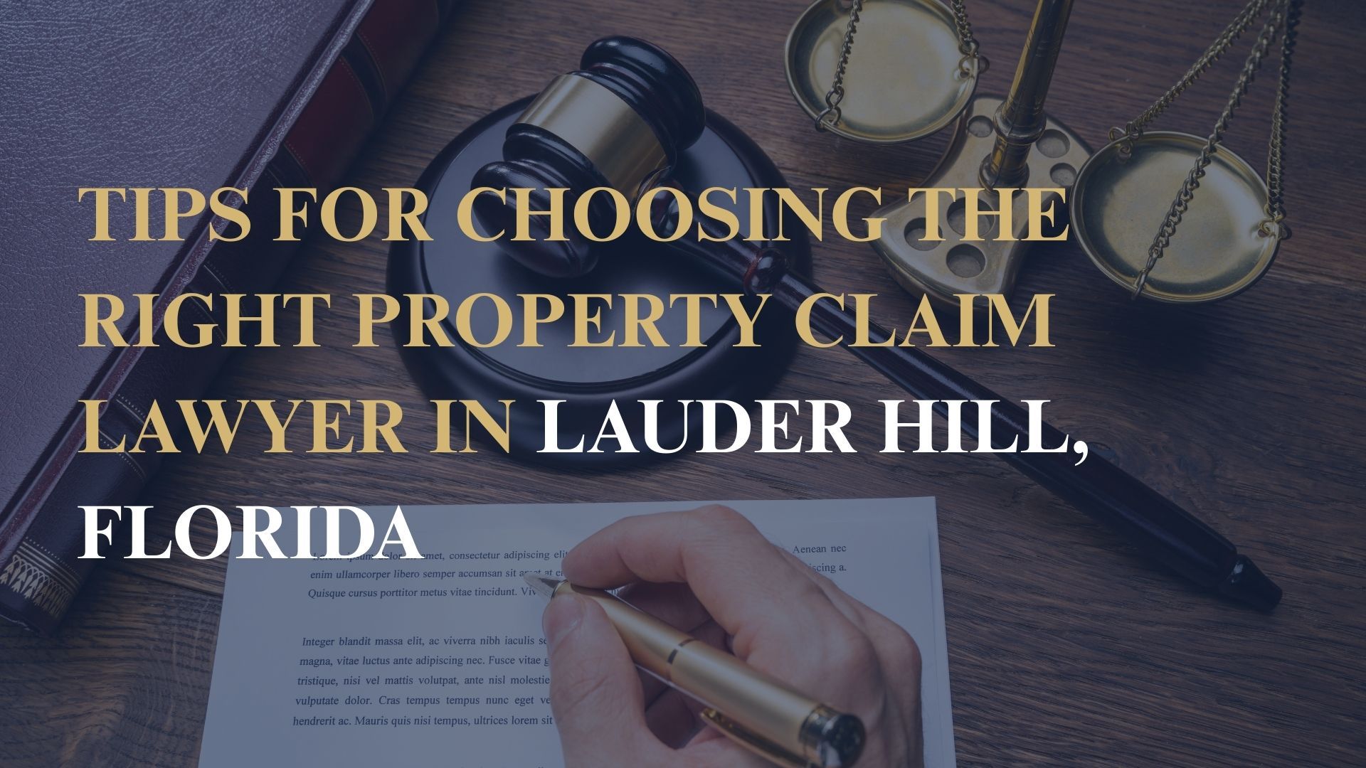 Tips for Choosing the Right Property Claim Lawyer in Lauder Hill, Florida