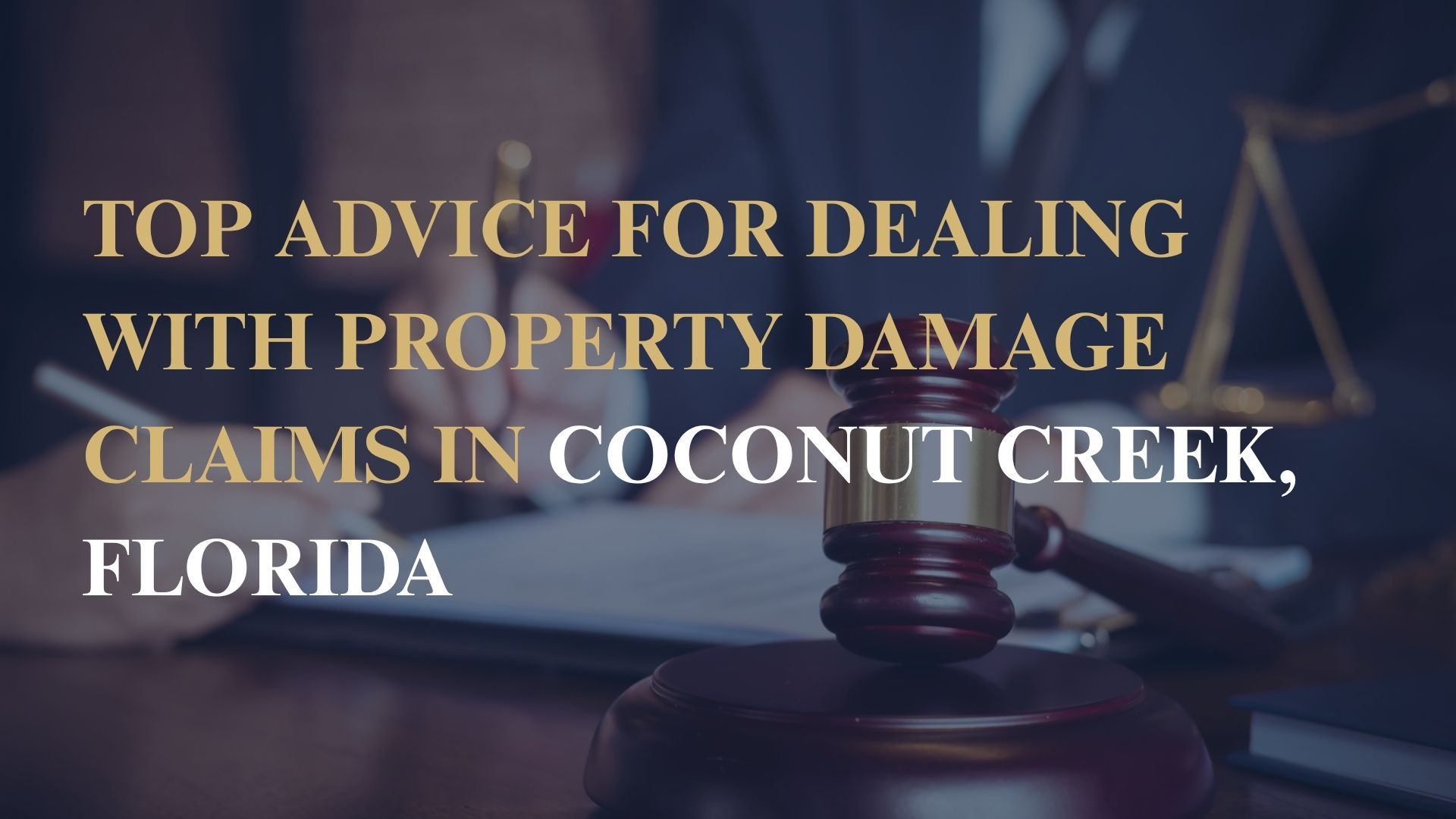 Top Advice for Dealing with Property Damage Claims in Coconut Creek, Florida