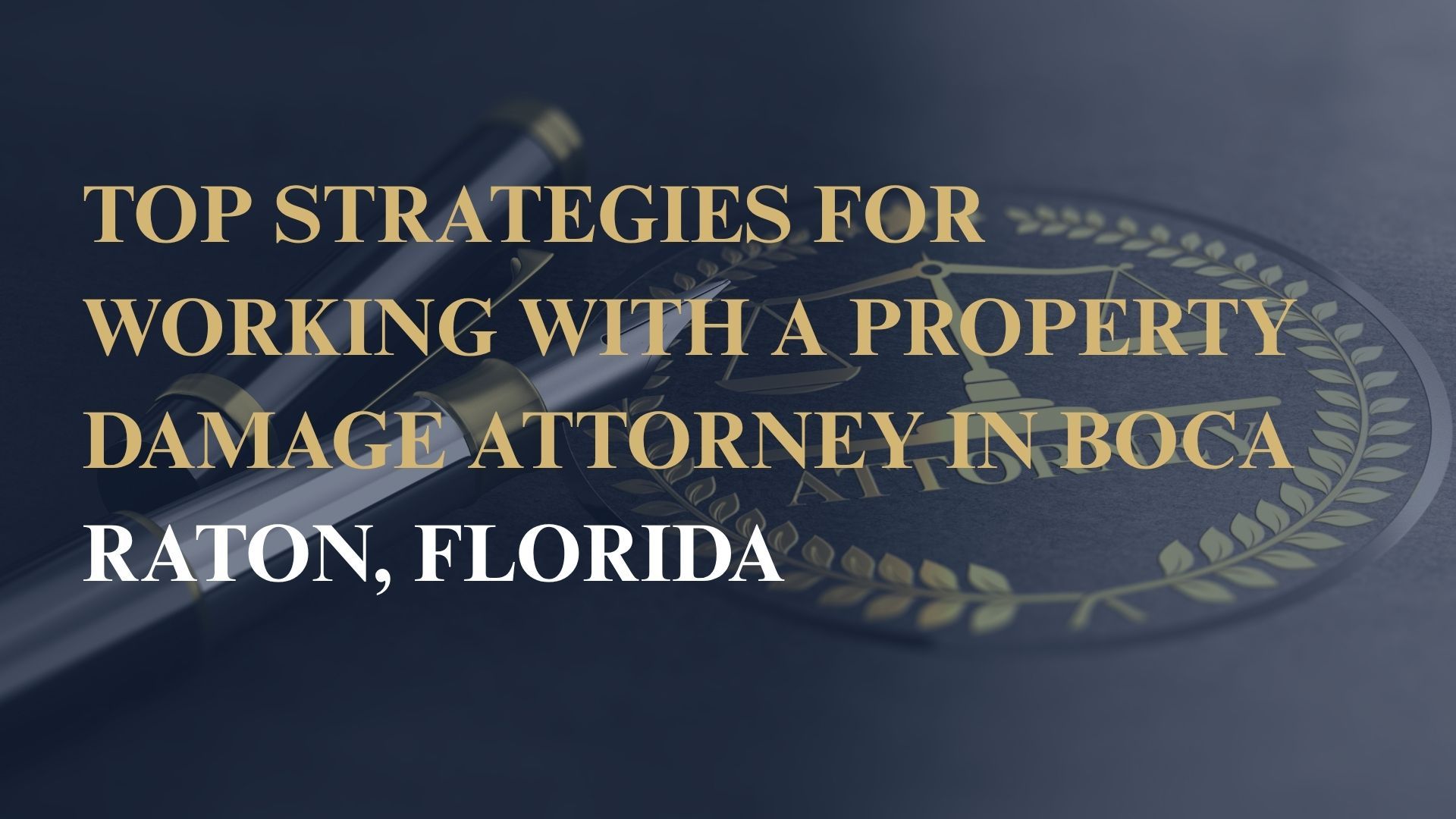 Top Strategies for Working with a Property Damage Attorney in Boca Raton, Florida