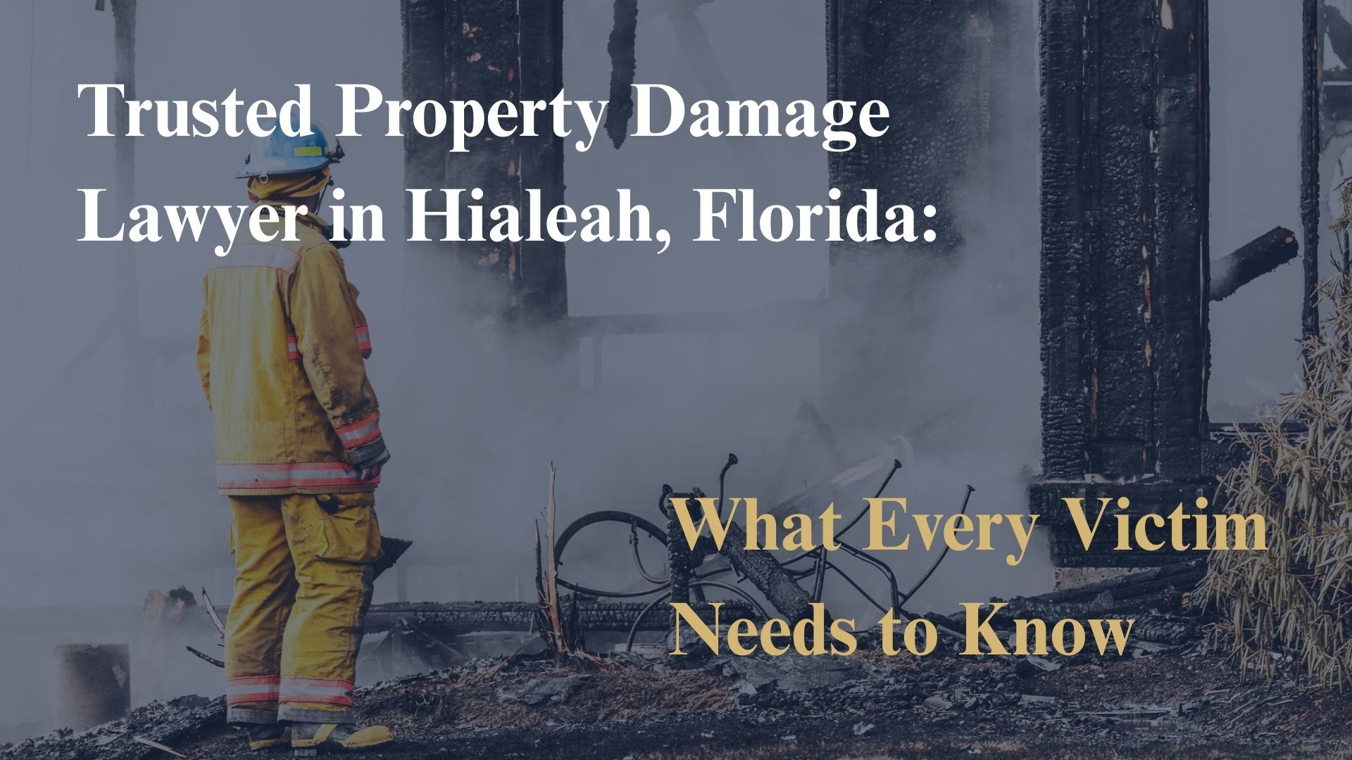Trusted Property Damage Lawyer in Hialeah, Florida: What Every Victim Needs to Know