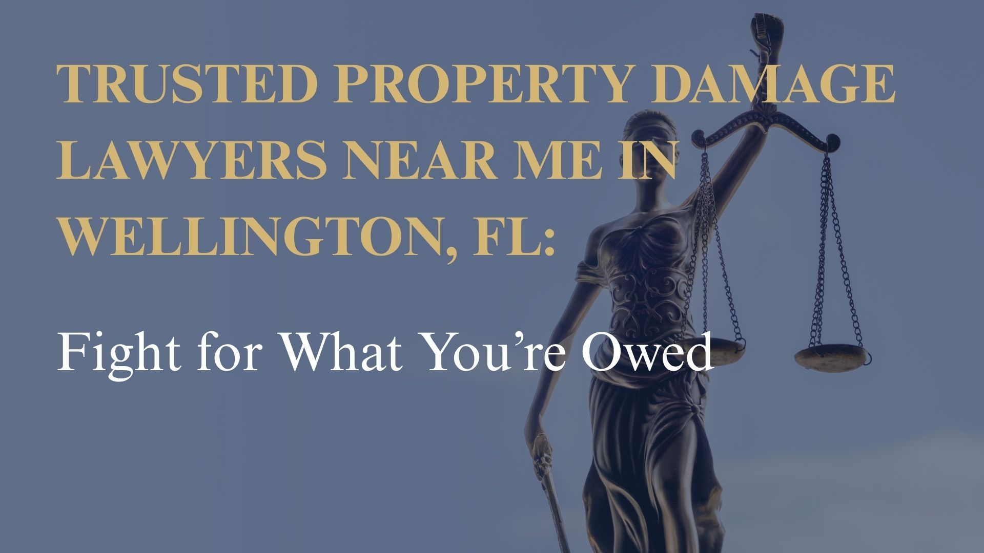 Trusted Property Damage Lawyers Near Me in Wellington, FL – Fight for What You’re Owed