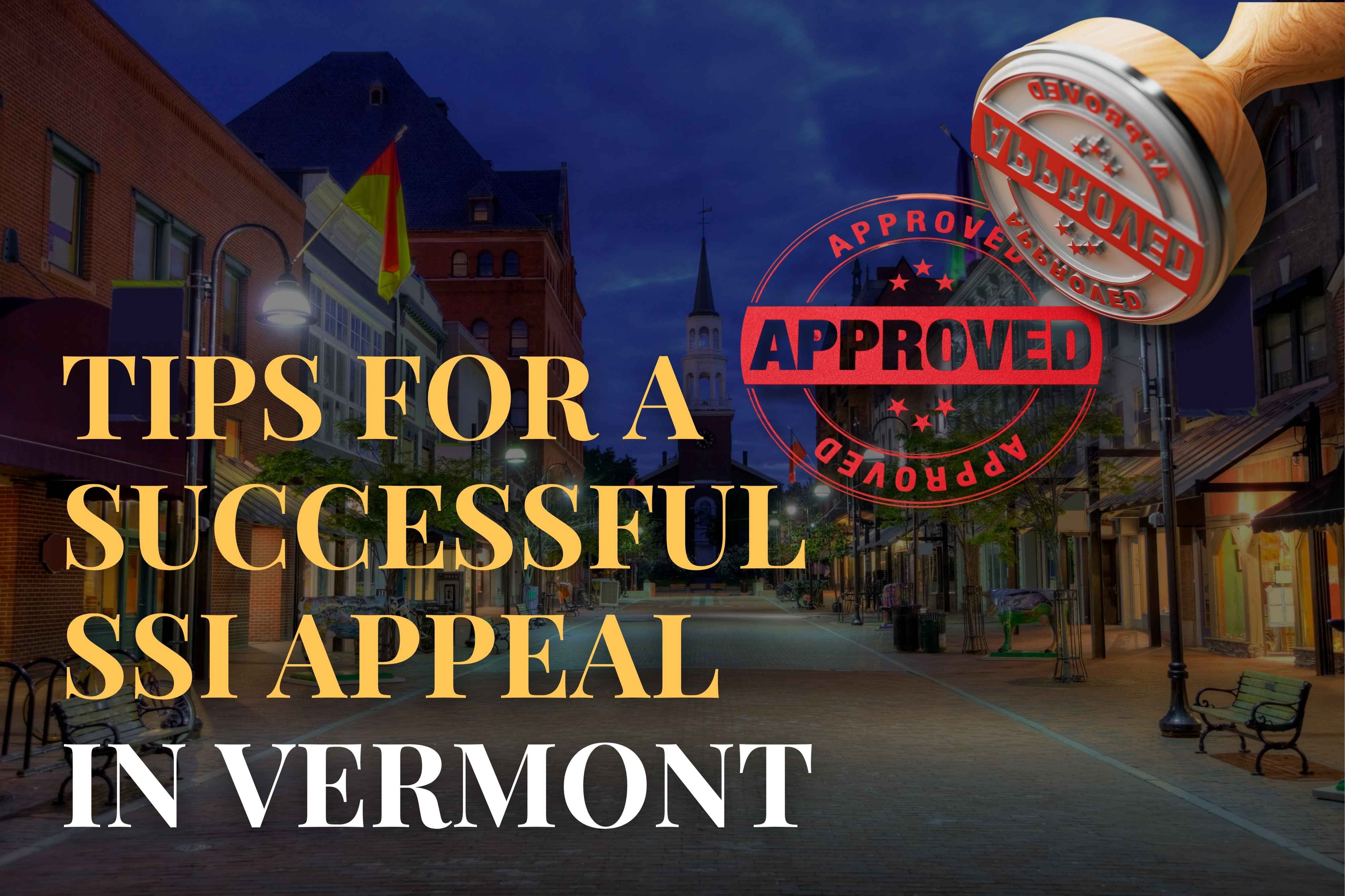 Tips for a Successful SSI Appeal in Vermont