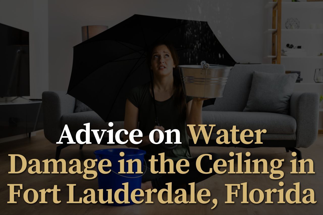 Advice on Water Damage in the Ceiling in Fort Lauderdale, Florida