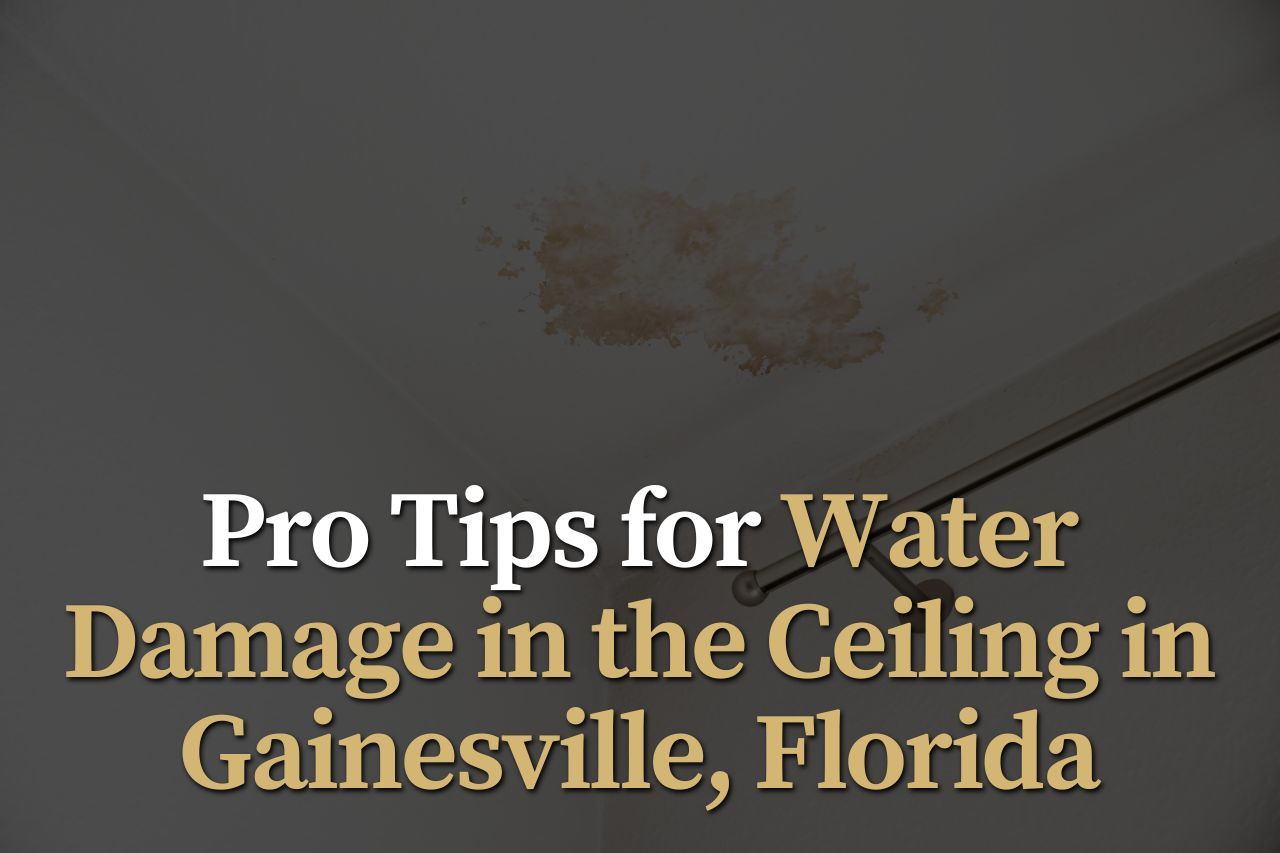 Pro Tips for Water Damage in the Ceiling in Gainesville, Florida