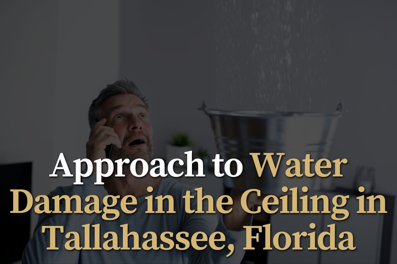 Approach to Water Damage in the Ceiling in Tallahassee, Florida