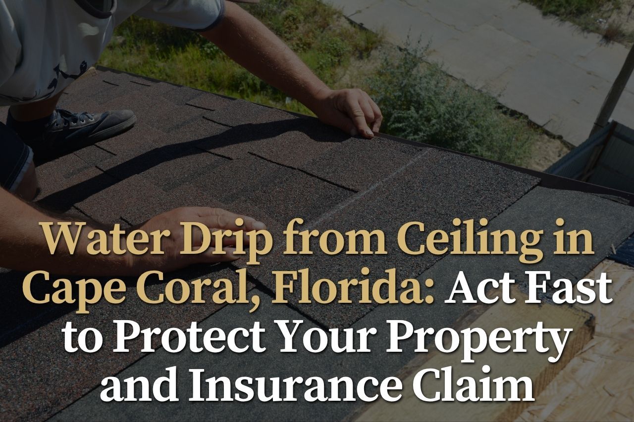 Water Drip from Ceiling in Cape Coral, Florida: Act Fast to Protect Your Property and Insurance Claim