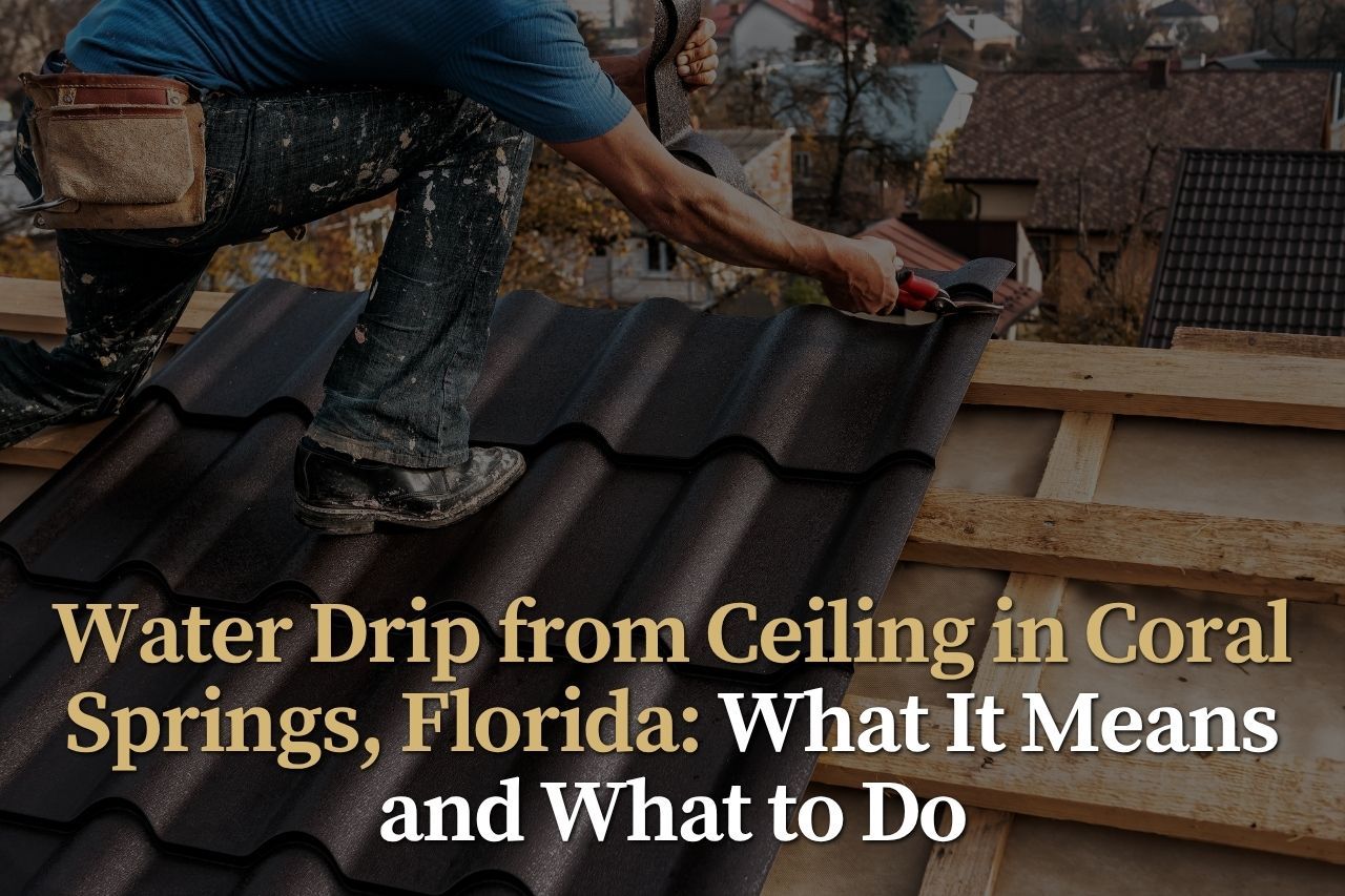 Water Drip from Ceiling in Coral Springs, Florida: What It Means and What to Do