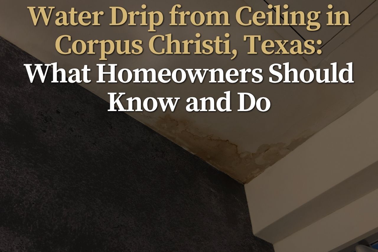 Water Drip from Ceiling in Corpus Christi, Texas: What Homeowners Should Know and Do