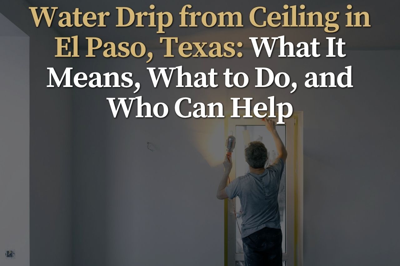 Water Drip from Ceiling in El Paso, Texas: What It Means, What to Do, and Who Can Help