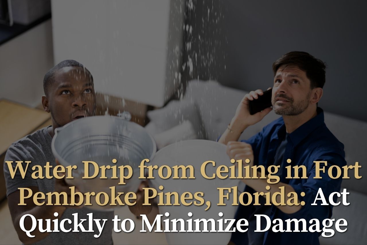 Water Drip from Ceiling in Fort Pembroke Pines, Florida: Act Quickly to Minimize Damage