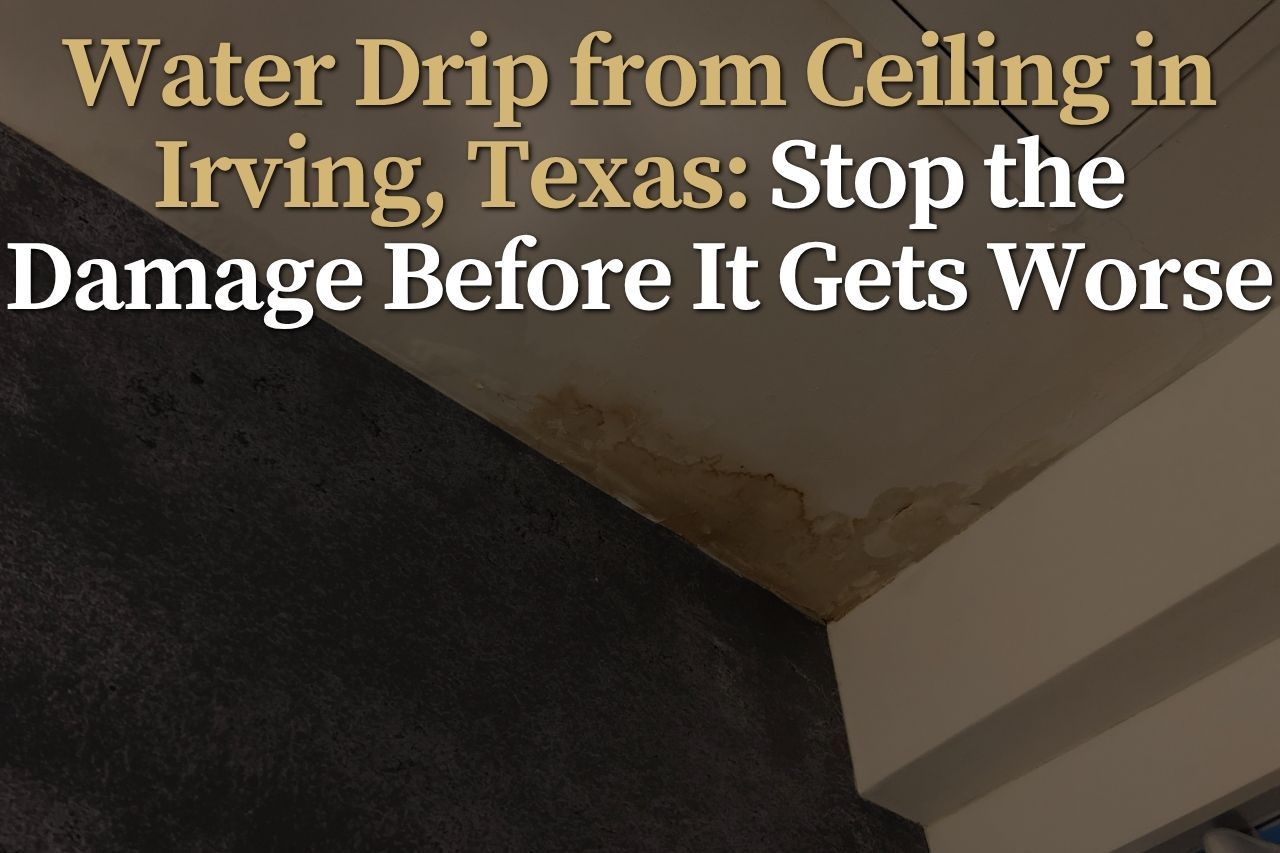 Water Drip from Ceiling in Irving, Texas: Stop the Damage Before It Gets Worse