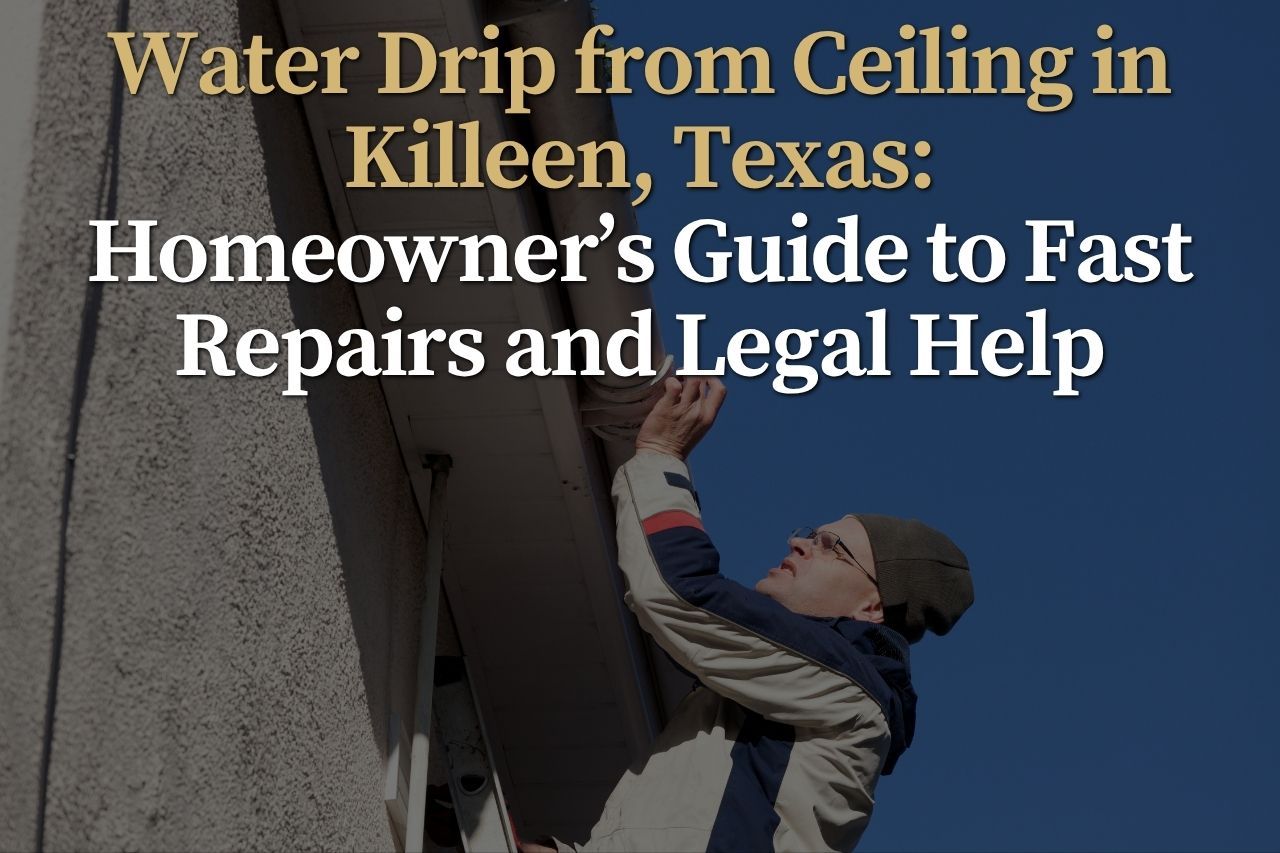 Water Drip from Ceiling in Killeen, Texas: Homeowner’s Guide to Fast Repairs and Legal Help