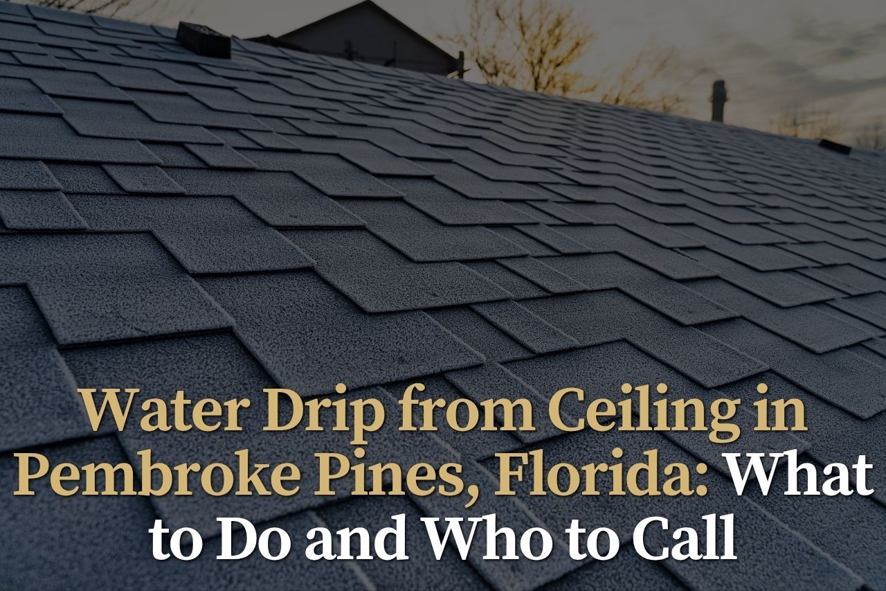 Water Drip from Ceiling in Pembroke Pines, Florida: What to Do and Who to Call