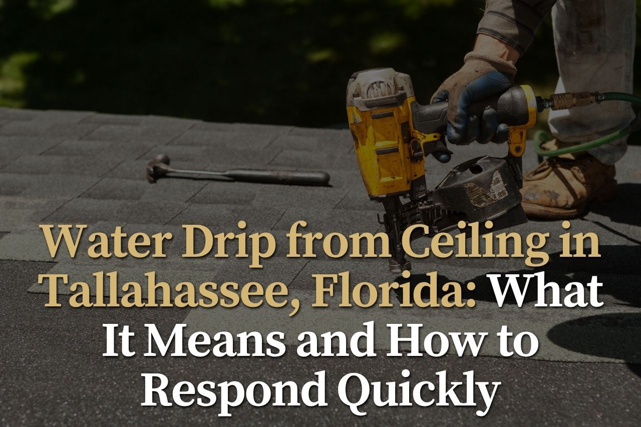 Water Drip from Ceiling in Tallahassee, Florida: What It Means and How to Respond Quickly