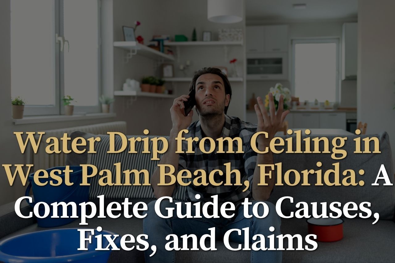 Water Drip from Ceiling in West Palm Beach, Florida: A Complete Guide to Causes, Fixes, and Claims
