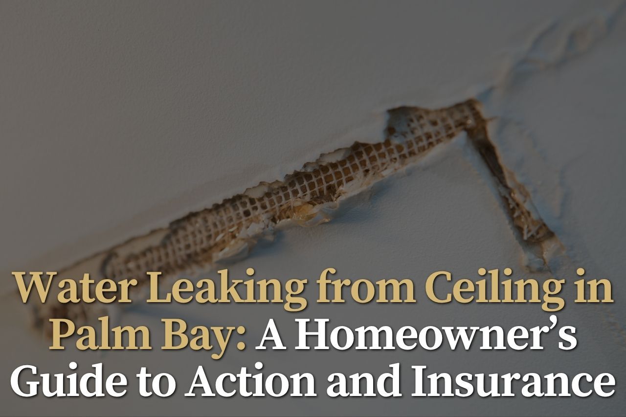 Water Leaking from Ceiling in Palm Bay: A Homeowner’s Guide to Action and Insurance