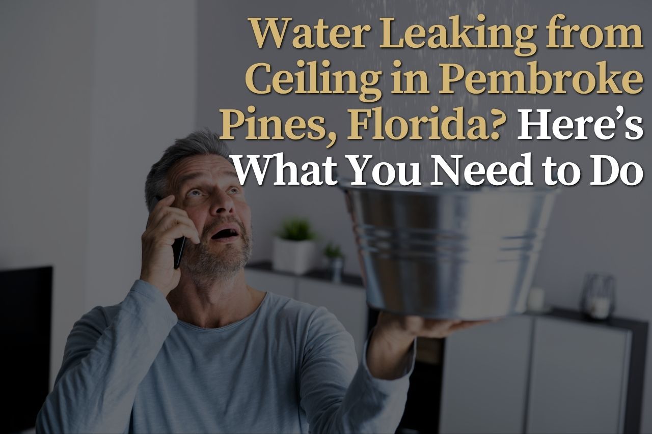 Water Leaking from Ceiling in Pembroke Pines, Florida? Here’s What You Need to Do